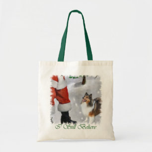 Shetland Sheepdog Sheltie Christmas Gifts Tote Bag