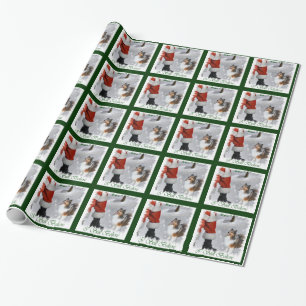 Shetland Sheepdog Sheltie Christmas Wrapping Paper