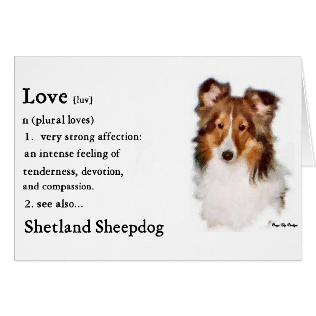 Shetland Sheepdog Sheltie Gifts (Front Horizontal)