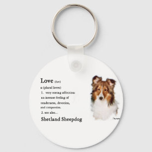 Shetland Sheepdog Sheltie Gifts Key Ring