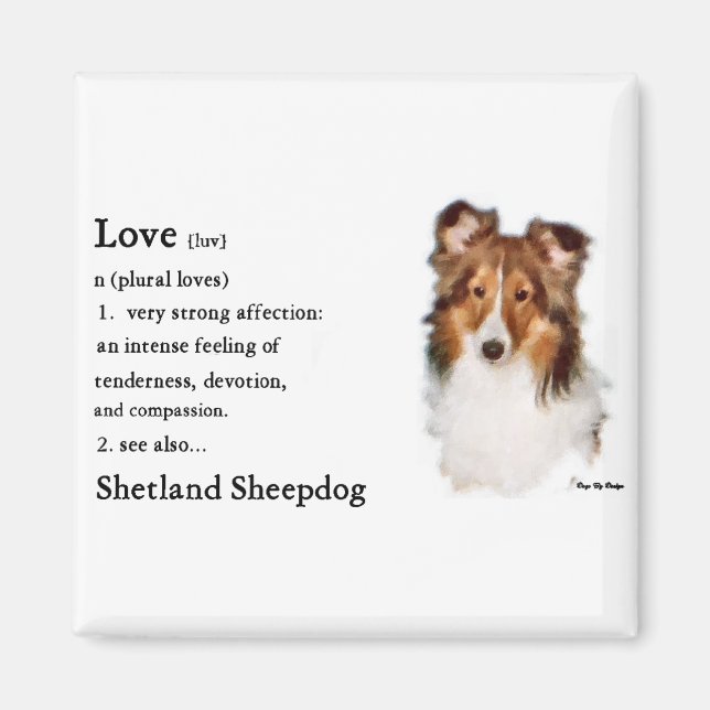 Shetland Sheepdog Sheltie Gifts Magnet (Front)
