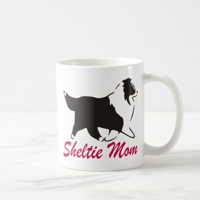 Shetland Sheepdog Sheltie Mum Coffee Mug (Right)