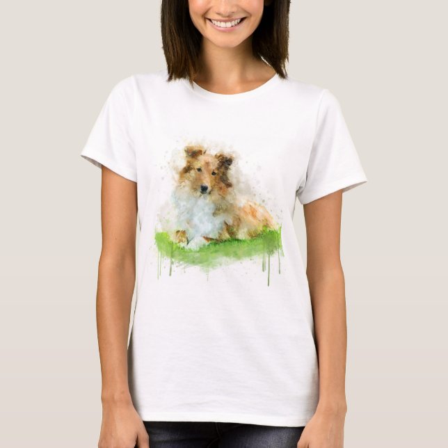 Shetland Sheepdog / sheltie T-Shirt (Front)