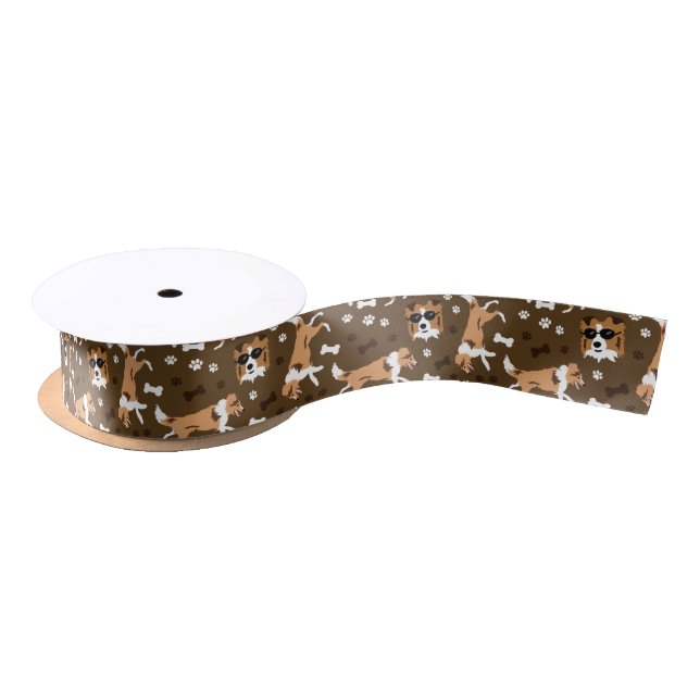 Shetland Sheepdog Shelties  Satin Ribbon (Spool)