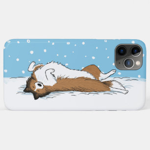 Shetland Sheepdog Snow Dog - Happy Sheltie Winter iPhone 11 Pro Max Case