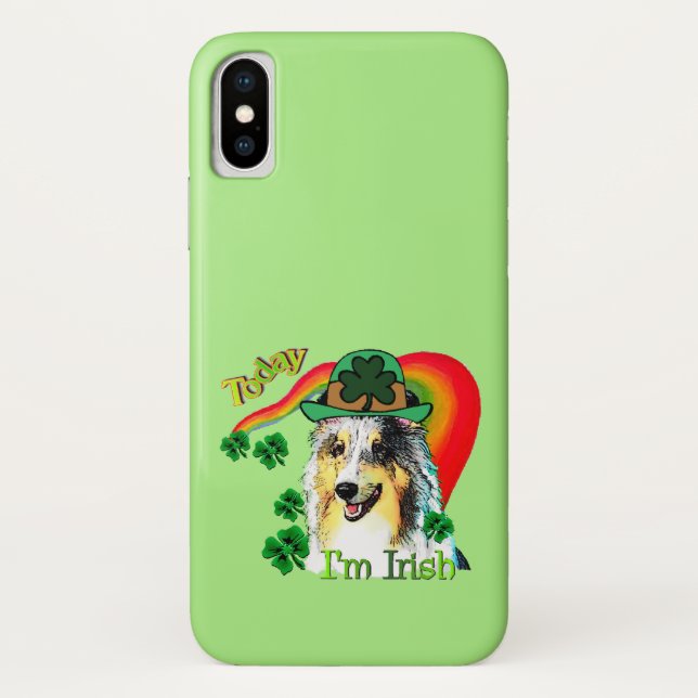 Shetland Sheepdog St Patricks Case-Mate iPhone Case (Back)