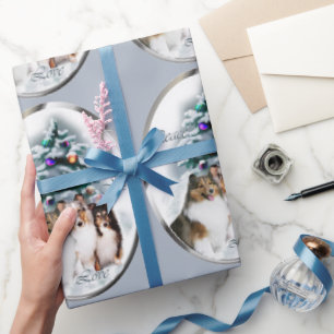 Shetland Sheepdog Trio Christmas Wrapping Paper