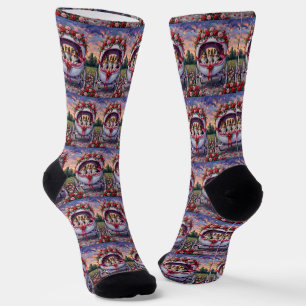 Shetland Sheepdog Valentine's Day Socks