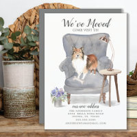Shetland Sheepdog We've Moved Moving Announcement