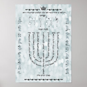 Shevitti with Psalm 67 Poster