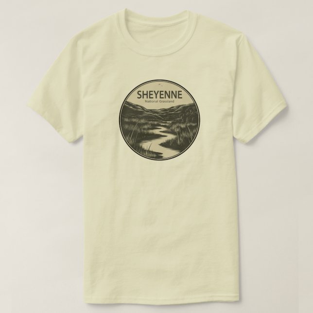 Sheyenne National Grassland Stream T-Shirt (Design Front)