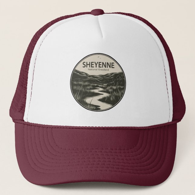 Sheyenne National Grassland Stream Trucker Hat (Front)