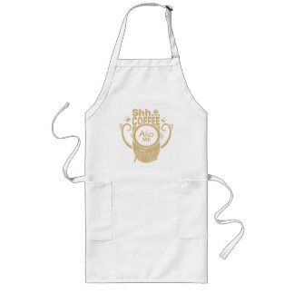 Shh... Coffee and Me Time Long Apron