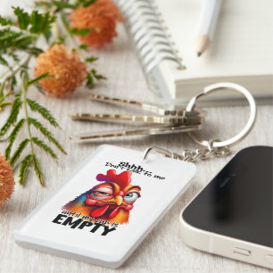 Shh...Don't talk to me untill my cup is empty! Key Ring