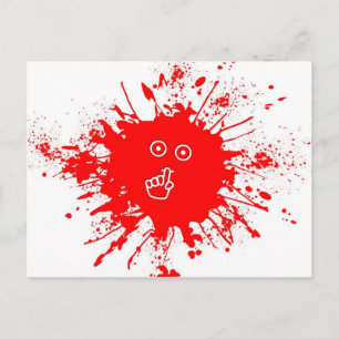 Shh Face Postcard