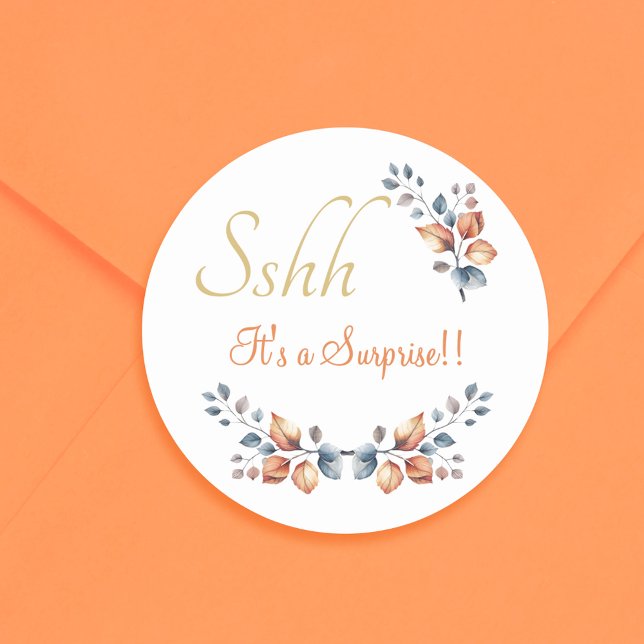 Shh! It's a Surprise Boho Autumn Envelope Seals (Creator Uploaded)