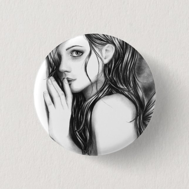 Shh Now Fairy Button (Front)