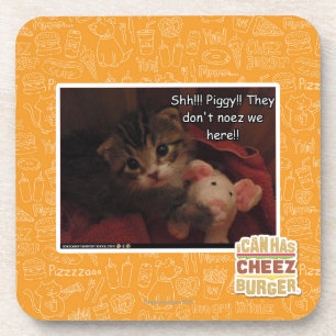 Shh!!! Piggy!! Coaster