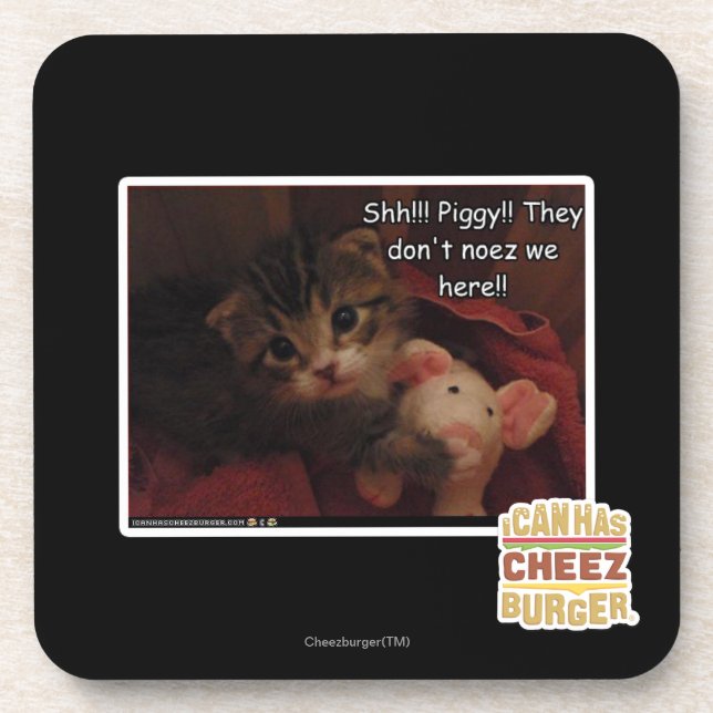 Shh!!! Piggy!! Coaster (Front)