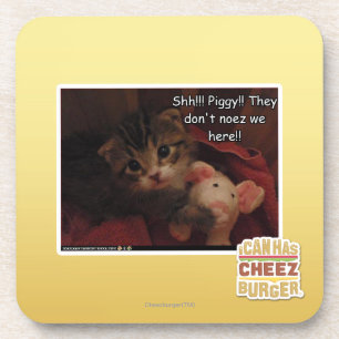 Shh!!! Piggy!! Coaster
