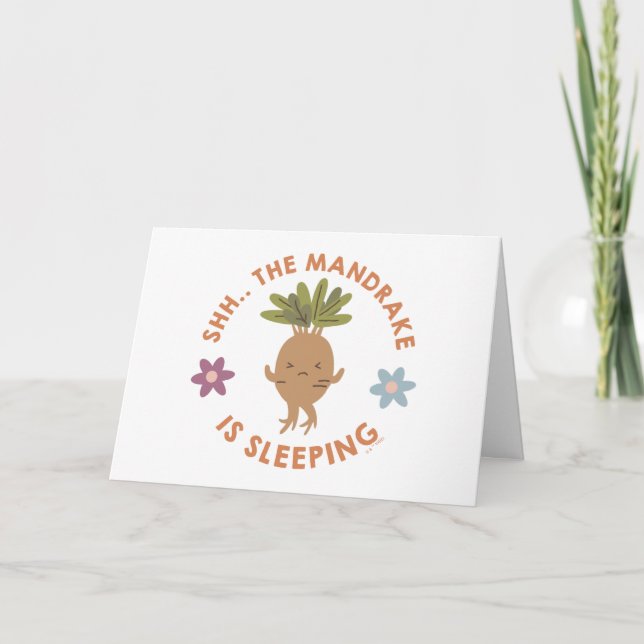 Shh.. The Mandrake Is Sleeping Card (Front)