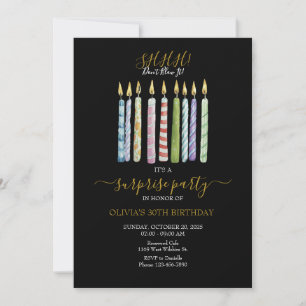 SHHH! Don't Blow It! Birthday  Invitation