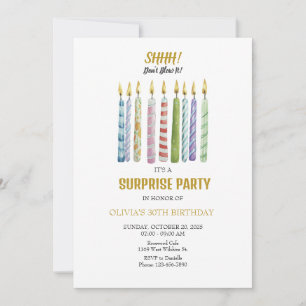 SHHH! Don't Blow It! Birthday  Invitation