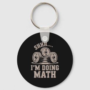 Shhh Im Doing Math Funny Christian Gym Workout Jes Key Ring