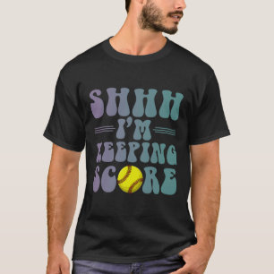 Shhh I'm Keeping Score Softll Hippie Design T-Shirt