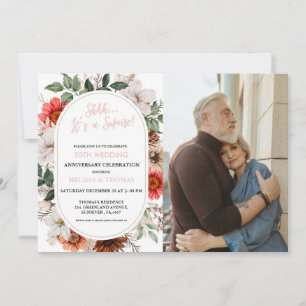 Shhh It's a surprise 50th Wedding Anniversary Invitation