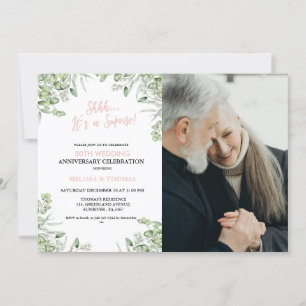 Shhh It's a surprise 50th Wedding Anniversary Invitation