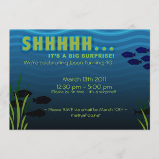 SHHH! It's a Surprise Birthday Party Invitation