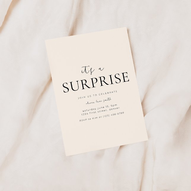 Shhh.. It's A Surprise Party Invite Template (Creator Uploaded)