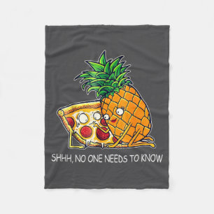 Shhh Needs To Know Zza Ne Funny Saying Quote  Fleece Blanket