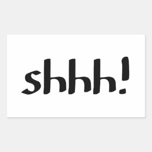 Shhh Rectangular Sticker