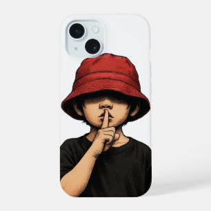 Shhh Silence Please Iphone case Minimal Street Art