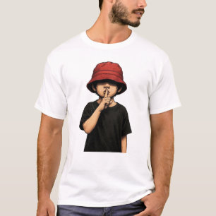 Shhh Silence Please T-Shirt Minimal Street Art