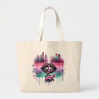 Shhh... The City Speaks Large Tote Bag