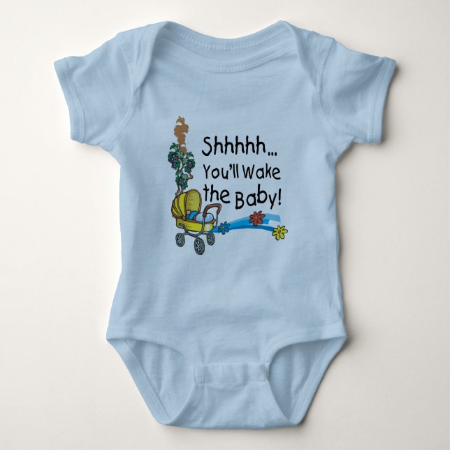 Shhh Wake the Baby Bodysuit (Front)