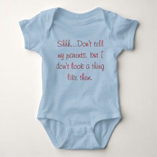 Shhhh....don't tell my parents.... baby bodysuit