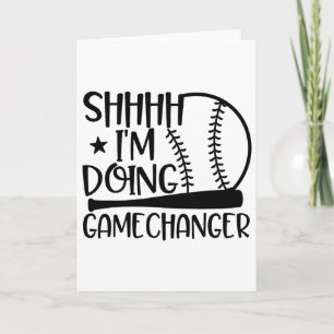 Shhhh I'm Doing Gamechanger Funny Sel Softll Playe Card