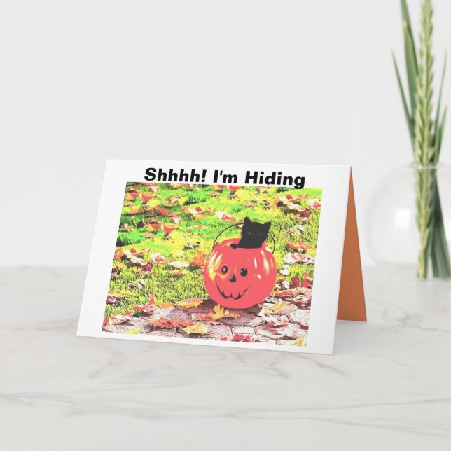 Shhhh! I'm Hiding Card (Front)