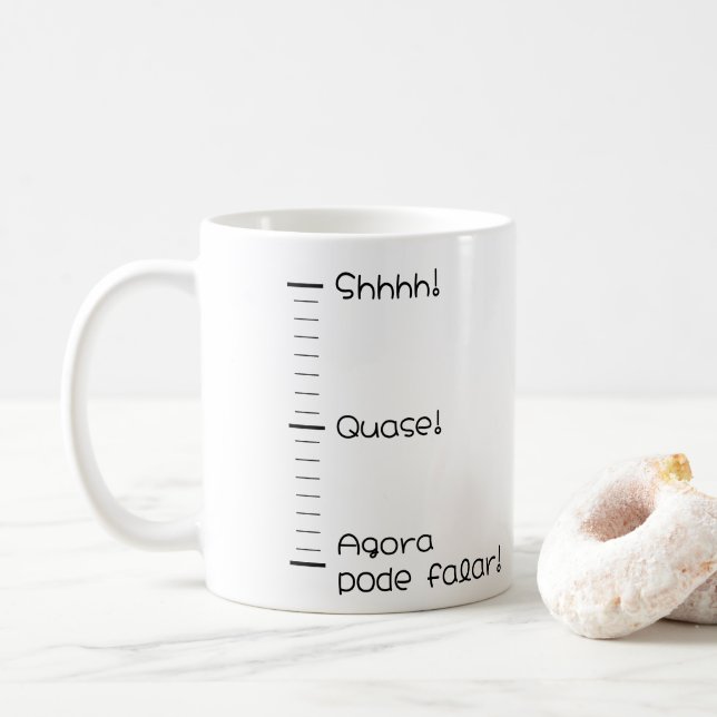 Shhhh mug! coffee mug (With Donut)
