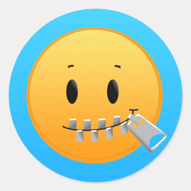 Shhhh... (Quiet sticker) Classic Round Sticker (Front)