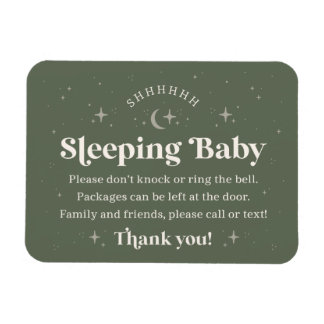 Shhhh Sleeping Baby Door Magnet
