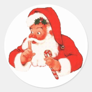 Shhhhh Santa Sticker
