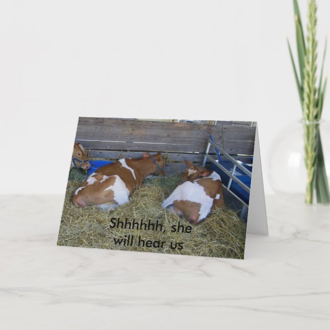 "SHHHHHH SHE WILL WILL HEAR" 50TH CARD (Front)