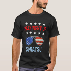 Shiatsu Accessories Usa Flag Shiatsu Saying T-Shirt