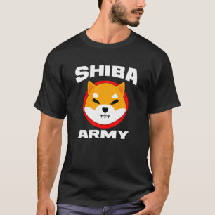 Shiba Army Crypto Token Cryptocurrency Wallet Shib T-Shirt