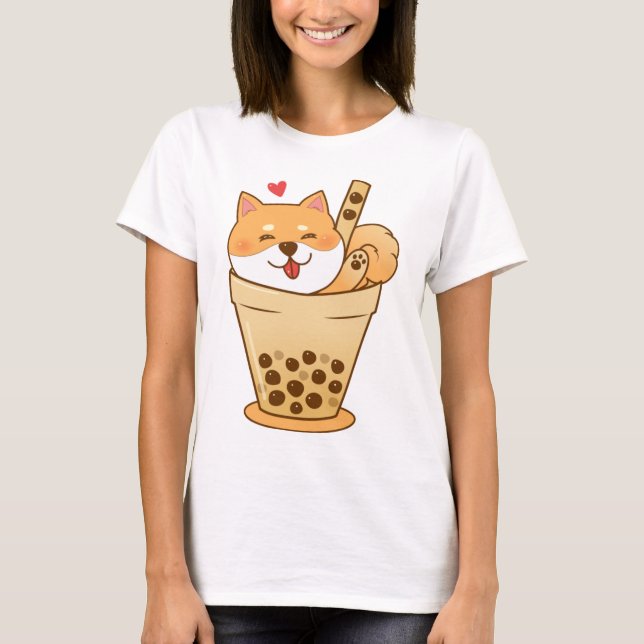 Shiba Boba T-Shirt (Front)